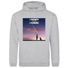 Hoodie with Print Under The Dome Theme Print - 2XL grey