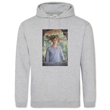 Худи с принтом Последний Москаль Валера - 2XL серый