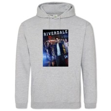 Hoodie with Print Riverdale Heroes - 2XL grey