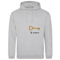 Худи с принтом День Всех Влюбленных Ключик - 2XL серый
