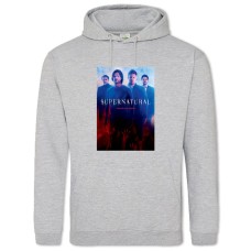Hoodie with Print Supernatural Main Theme - 2XL grey