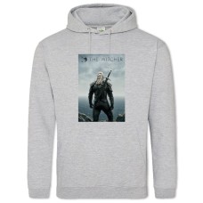 Hoodie with Print The Witcher Print 2 - 2XL grey