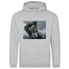 Hoodie with Print The Witcher Hero - 2XL grey