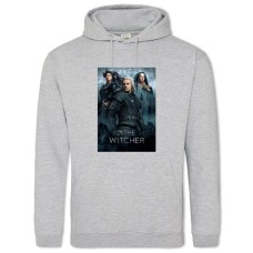 Hoodie with Print The Witcher Theme - 2XL grey