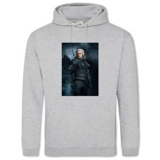 Hoodie with Print The Witcher Geralt 2 - 2XL grey