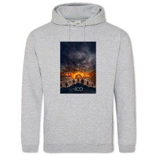 Hoodie with Print The 100 Print - 2XL grey