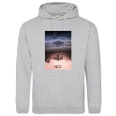 Hoodie with Print The 100 Theme Print - 2XL grey