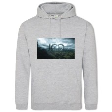 Hoodie with Print The 100 Logo - 2XL grey