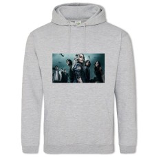 Hoodie with Print The 100 Heroes - 2XL grey