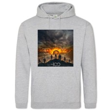 Hoodie with Print The 100 Print Theme - 2XL grey