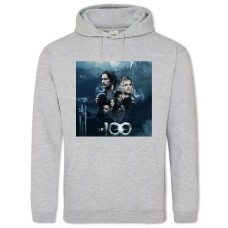 Hoodie with Print The 100 Heroes Print - 2XL grey