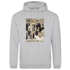 Hoodie with Print Gossip Girl Heroes Print - 2XL grey