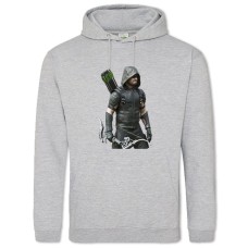 Hoodie with Print Arrow Hero - 2XL grey