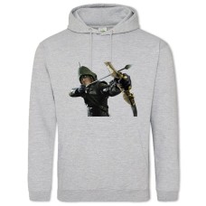 Hoodie with Print Arrow Hero Print - 2XL grey