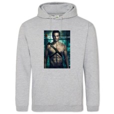 Hoodie with Print Arrow Hero Theme Print - 2XL grey