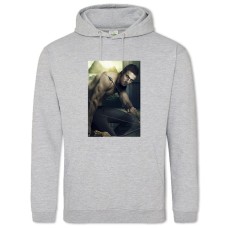 Hoodie with Print Arrow Strong Hero - 2XL grey