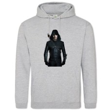 Hoodie with Print Arrow Print Main Hero Theme - 2XL grey