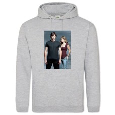Hoodie with Print Smallville Heroes - 2XL grey