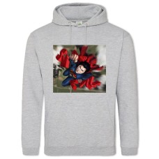 Hoodie with Print Smallville Superhero - 2XL grey