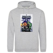 Hoodie with Print Titans Print - 2XL grey