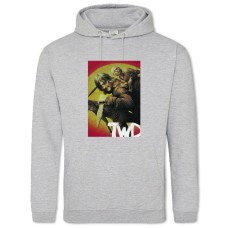 Худі з принтом Ходячі Мерці Хм Принт - 2XL сірий