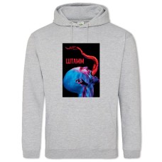 Худи с принтом Штамм Тематика - 2XL серый