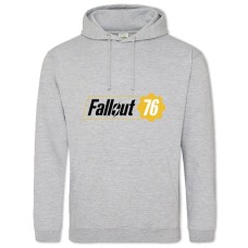 Худі з принтом Фоллаут 76 Логотип - 2XL сірий