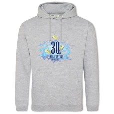 Худі з принтом Файнл Фентезі 30Тое Видання - 2XL сірий