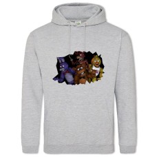 Hoodie with Print Five Nights At Freddy's Scary Toys - 2XL grey