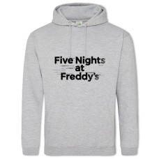 Hoodie with Print Five Nights At Freddy's Logo - 2XL grey