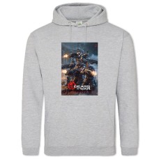 Hoodie with Print Gears Of War Heroes - 2XL grey