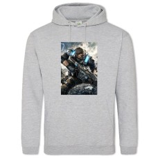 Hoodie with Print Gears Of War Hero - 2XL grey