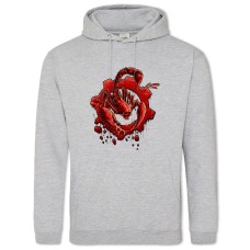 Hoodie with Print Gears Of War Creature - 2XL grey
