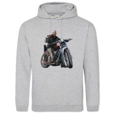 Худи с принтом ГТА Героический Принт - 2XL серый