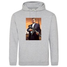 Худи с принтом ГТА Майкл Де Санта - 2XL серый