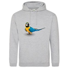 Худи с принтом Паблу И Желтая Птица Сидят - 2XL серый