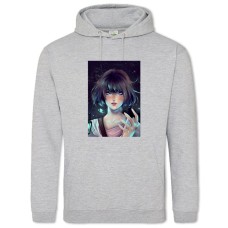 Худи с принтом Странная ЖИзнь Арт Версия - 2XL серый