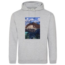 Худи с принтом Странная ЖИзнь Тематика - 2XL серый