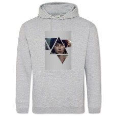 Худи с принтом Странная ЖИзнь Креативность Принт - 2XL серый