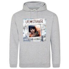 Худи с принтом Странная ЖИзнь Фото Логотип - 2XL серый