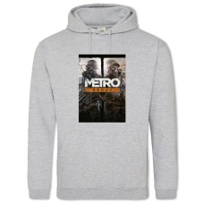 Худі з принтом Метро Редюкс - 2XL сірий