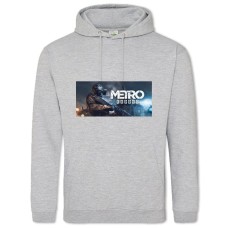 Худі з принтом Метро Результат Принт - 2XL сірий