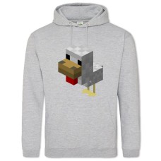 Худі з принтом Майнкрафт Курка - 2XL сірий