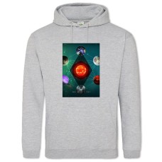 Худі з принтом Ноу Менс Скай Галактика - 2XL сірий