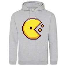 Худи с принтом Пакман Желтый Герой - 2XL серый