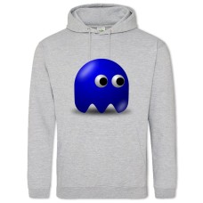 Худи с принтом Пакман Синий Герой - 2XL серый