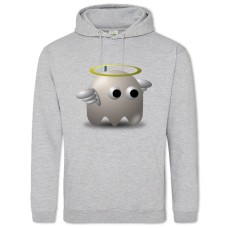 Худи с принтом Пакман Ангел Герой - 2XL серый