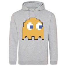 Худи с принтом Пакман Пиксель Герой - 2XL серый