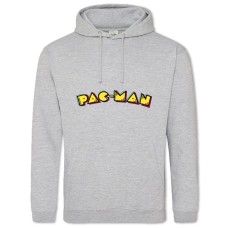 Худи с принтом Пакман Логотип - 2XL серый