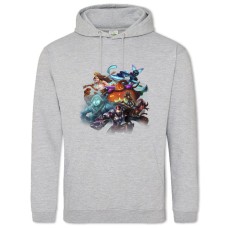 Худі з принтом Паладин Герої - 2XL сірий